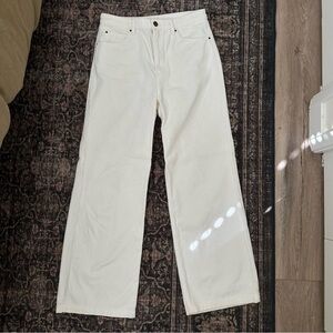 Billabong White Corduroy Pants // 30